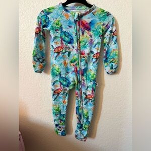 Bums & Roses Sea Turtle One-Piece Romper